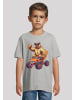 F4NT4STIC T-Shirt Monster Truck Cooler Bär in grau meliert