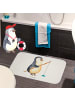 Mr. & Mrs. Panda Duschvorleger Pinguin Angler ohne Spruch in Weiß