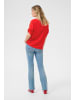 Cream Bluse kurzarm CRVenta Regular fit in High Risk Red