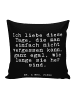 Mr. & Mrs. Panda Dekokissen Ich liebe diese Tage,... mit Spruch in Schwarz