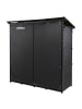 relaxdays Kaminholzregal in Schwarz - (B)185 x (H)185 x (T)70 cm