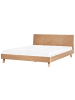 Beliani Doppelbett WIZERNES in Braun - (W) 184 x (H) 92 x (L) 212 cm