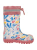 Playshoes Regenstiefel Blumen in ecru