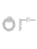 Adeliás Damen Ohrstecker aus 925 Silber mit Zirkonia in silber