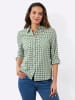 WITT WEIDEN Karo-Flanellbluse in eucalyptus-ecru-kariert