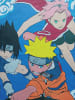 Naruto Naruto T-Shirt Susake Sakura Oberteil Shirt kurzärmlig in blau