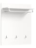 ebuy24 Wandgarderobe Solero Weiß 80 x 25 cm