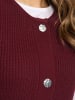 Sieh an! Strickweste in dunkelrot