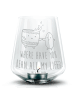 Mr. & Mrs. Panda Teelichthalter Kaffee Bohne mit Spruch in Transparent