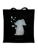 Mr. & Mrs. Panda Shopping Tasche Elefant Seifenblasen ohne Spruch in Schwarz