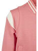 Urban Classics College Jacket in palepink/whitesand