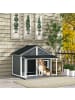 Pawhut Hundehütte 124L x 112B x 105Hcm