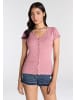 Kangaroos Kurzarmshirt in dunkel rosa