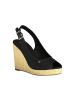 Tommy Hilfiger Schwarze Polyester-Sandale