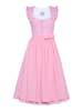 Berwin Baumwoll-Dirndl mit Streifen-Schürze & Flügelärmel