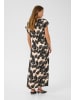 CULTURE Kleid CUmiso Feminine in Black Palm Leaves
