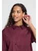ICHI Kurzarm-Bluse IHLELAYA Baggy fit in Vineyard Wine