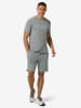 super.natural Merino T-Shirt GRID LOGO in grau