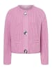 More & More kurze Rippstrickjacke in rosy