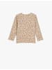 KOTON T-shirt in Beige Gemustert