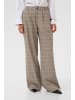 CULTURE Casual Hose CUarlinda Regular fit in Dune Check