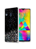 cadorabo Hülle für Samsung Galaxy M20 Glitter in Schwarz mit Glitter