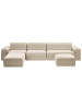 Beliani 5-tlg Lounge Set BATTIFOLLO in Beige/Weiß