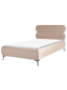 Beliani Doppelbett LESSAY in Beige/Schwarz - (W) 135 x (H) 103 x (L) 213 cm