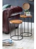KADIMA DESIGN Design Satztisch WL5.661 Metall Beistelltisch 2er Set Klein,