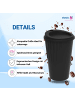 elasto Riffel-Kaffeebecher "ToGo" in schwarz - 300 ml