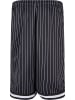 Urban Classics Urban Classics Herren Striped Mesh Shorts in black/white