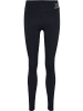 Hummel Leggings "Te Fundamental Mid Waist Tights" in Schwarz