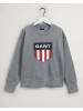 Gant Sweatshirt in grey melange