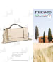 Toscanto Leder Handtasche Toscanto Tasche beige ca. 19cm