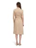 BETTY & CO Wickelkleid mit Kragen in hellbraun