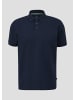 QS Polo-Shirt kurzarm in Blau