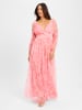 Marie Lund Kleid in pink weiß - 0002