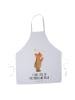 Mr. & Mrs. Panda Schürze Verliebter Bär mit Spruch in Weiß