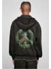 Mister Tee Hoodie "Puffer Peace Heavy Oversize Zip Hoody" in Schwarz