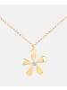 Diamant L'éternel Halskette aus 375 Gelbgold mit Diamant Blumen-Design