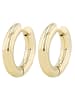 Adeliás Unisex Ohrringe – Creole aus Edelstahl in gold