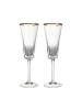 Villeroy & Boch 2er Set Sektgläser Grand Royal Gold 120 ml transparent-gold in transparent-gold