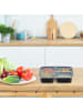 relaxdays 10x Meal Prep Boxen in Schwarz/ Transparent