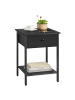 VASAGLE Nachttisch Barnet in Schwarz - (B)40 x (H)55 x (T)40 cm