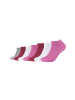 camano Sneakersocken Unisex für Damen und Herren Atmungsaktiv  bequem elastisch hoher Baumwollanteil weicher Bund 7er Pack ca-soft in phlox pink