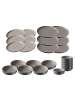 Ritzenhoff & Breker 24er Set Teller und Schalenset Jasper in grau