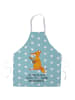 Mr. & Mrs. Panda Latzschürze Fuchs Gitarre mit Spruch in Türkis Pastell