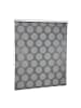 relaxdays Duschrollo Punkte in Grau - (B)140 x (H)240 cm