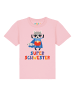 wat? Apparel T-Shirt Waschbär Superschwester in Rosa