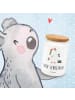 Mr. & Mrs. Panda Müslidose Einhorn Sekretärin mit Spruch in Weiß